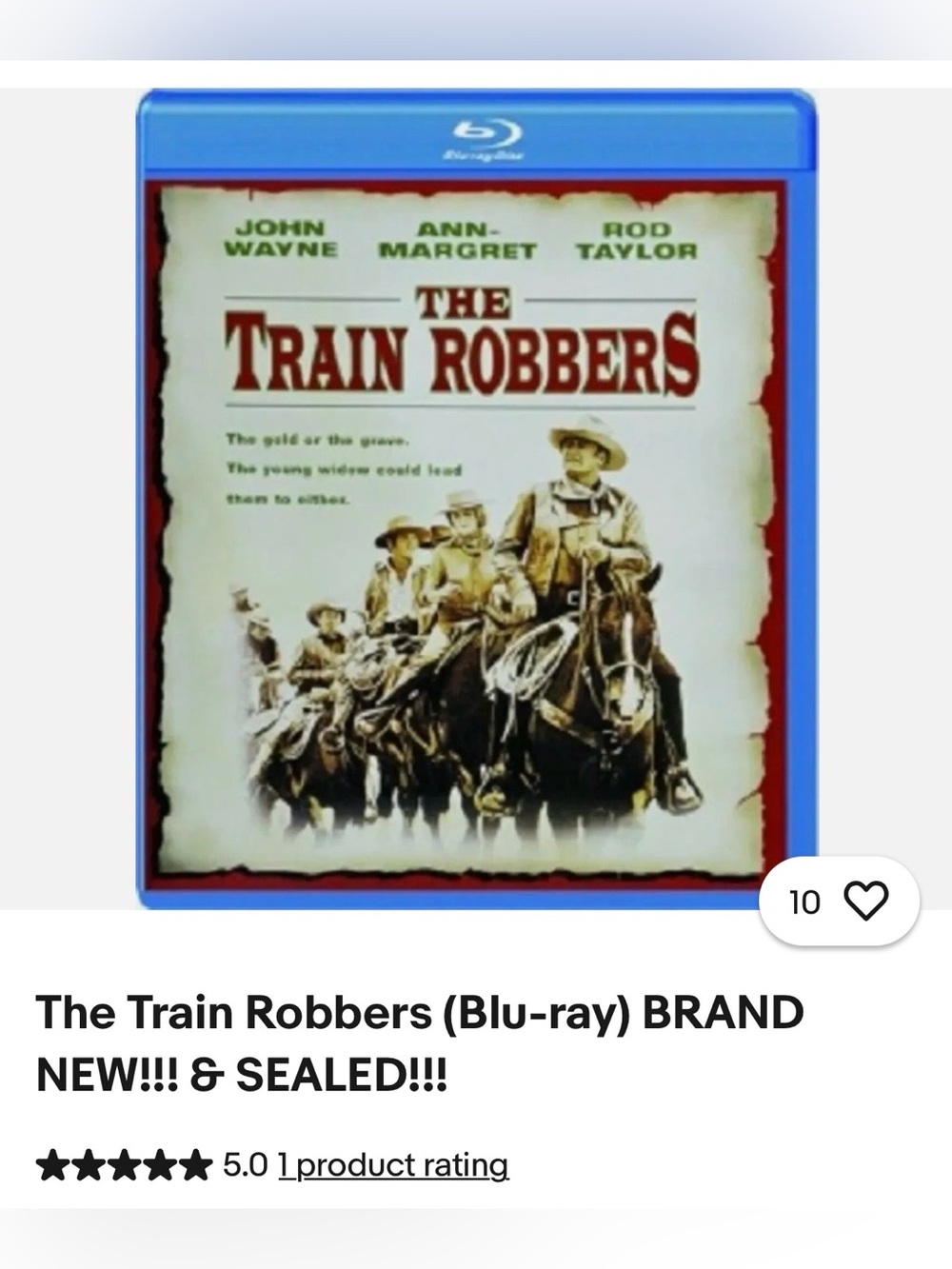 #3267*The Train Robbers (Blu-ray) Classic Western - Blu-ray (Blue)
